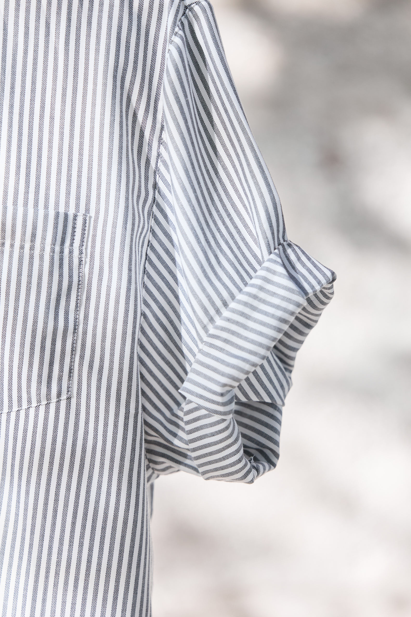 ELLA top VOILE stripe midnight 1