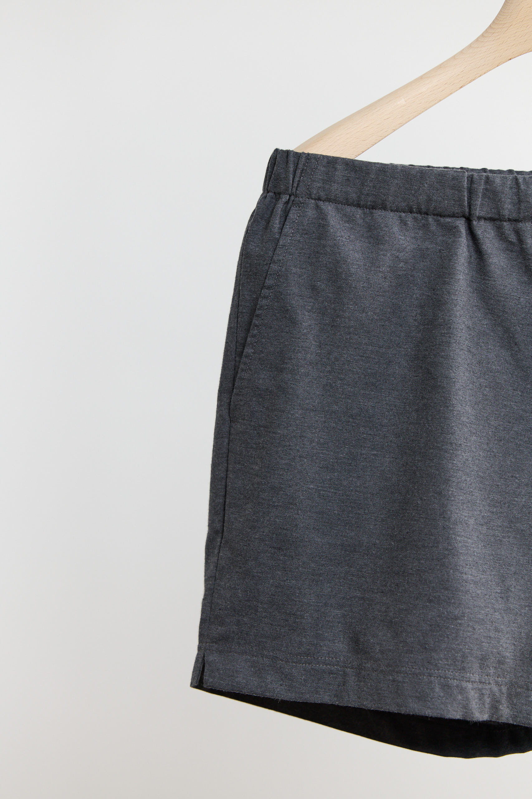 COLIN short FLANELL anthrazitmelange 1
